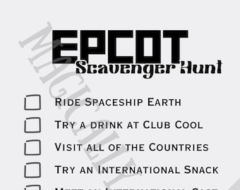 EPCOT Activity Sheets - Digital Download