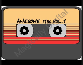 Guardians of the Galaxy Awesome Mix - SVG