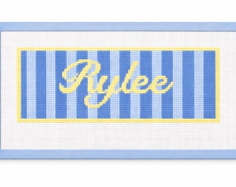 Marque-page personnalisé pour toile brodée | 13 mailles peintes à la main