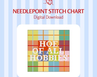 Tableau de broderie/point de croix Tous les loisirs | Téléchargement instantané PDF