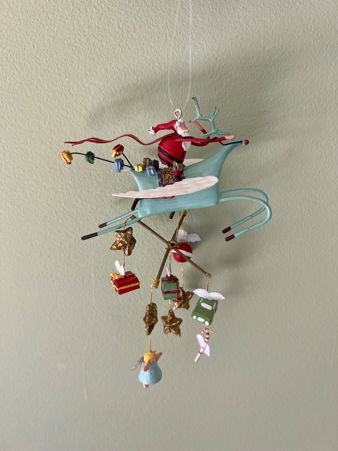 Vintage Department 56 Krinkles Brewster Santa Rudolph Gifts Etsy