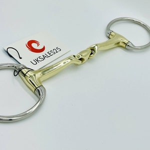 EggButt Snaffle bit 14mm Verbindend Angled (UKSALES25®) *SAME DAY DISPATCH*