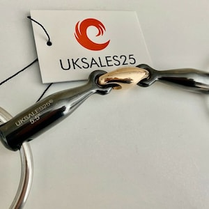 Loose Ring Sweet Iron Snaffle Bit Copper Lozenge (UKSALES25®)*SAME DAY DISPATCH*