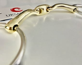 Loose ring snaffle bit curved angled mp / Lozenge (UKSALES25®) *SAME DAY DISPATCH*