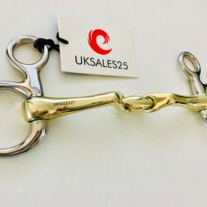 Hanging Cheek Snaffle Bit Verbindend Angled (UKSALES25®) *SAME DAY DISPATCH*