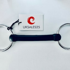 Loose Ring Rubber Mouth Snaffle Bit (UKSALES25®) *SAME DAY DISPATCH*