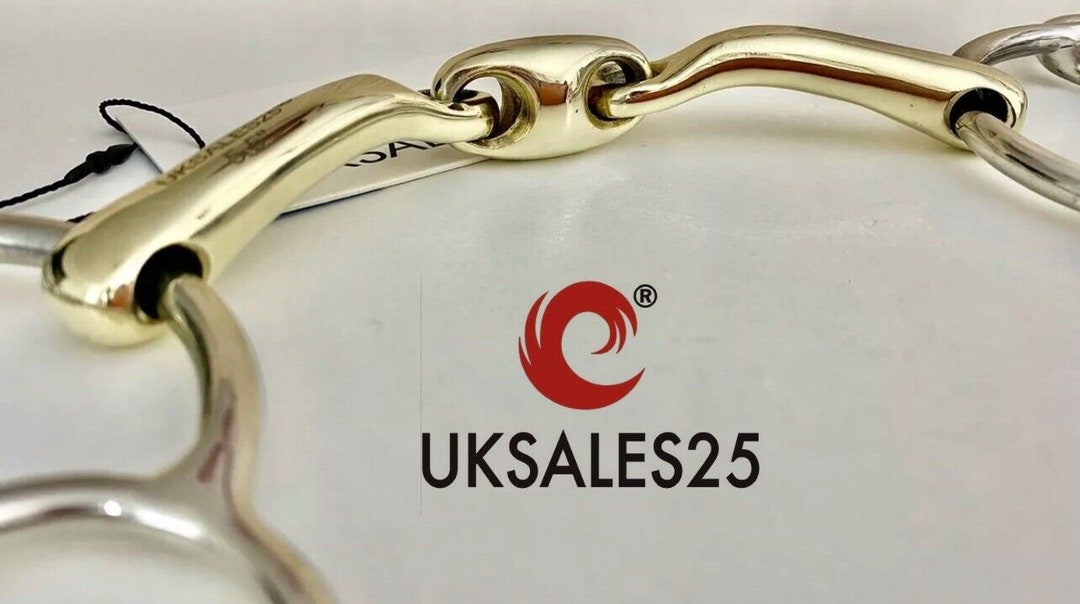 Mors Gag 3 Anneaux UKSALES25® - Bouche Incurvée 14mm En Allemang Argent Et Acier Inoxydable