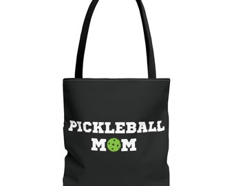 Borsa tote nera, Mamma Pickleball, Borsa Pickleball, Regalo Pickleball, Borsa riutilizzabile, Borsa della spesa, Borsa Pickleball