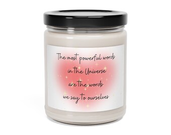 Most Powerful Words in the Universe Candle, Inspirational Candle, Motivational Candle, Candle Gifts, Positive Affirmation Candle