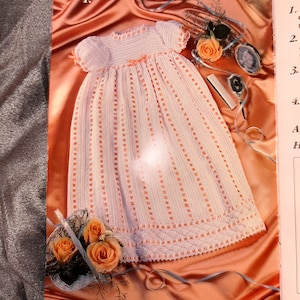 Pamiątkowy komplet dla dziecka/sukieneczka do chrztu, buciki i czepek w stylu vintage!