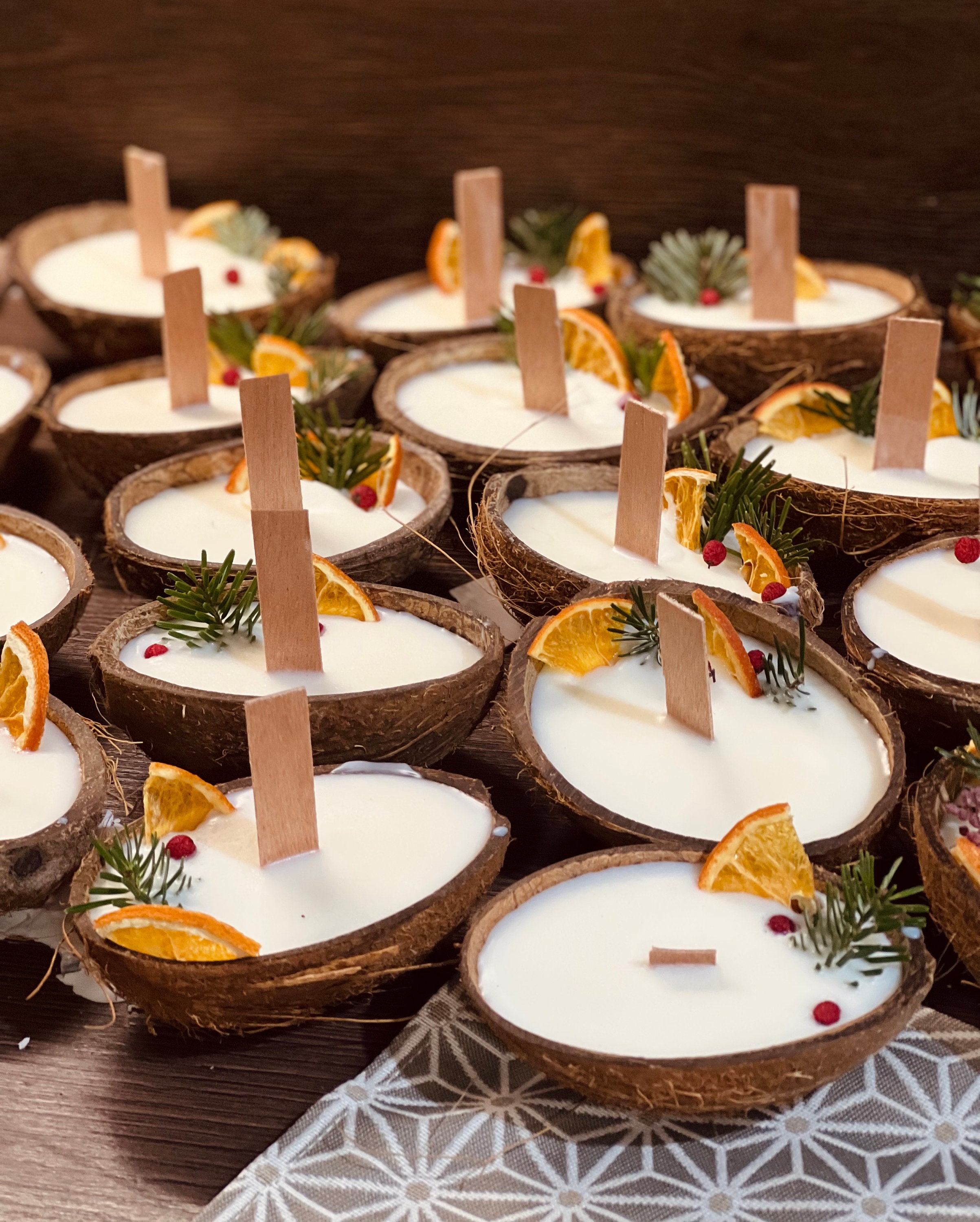 Coconut Candles, Coconut Shell Candles, Coconut Shell, Scented Candle ...
