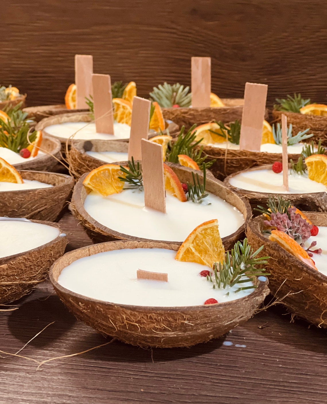 Coconut Candles, Coconut Shell Candles, Coconut Shell, Scented Candle ...