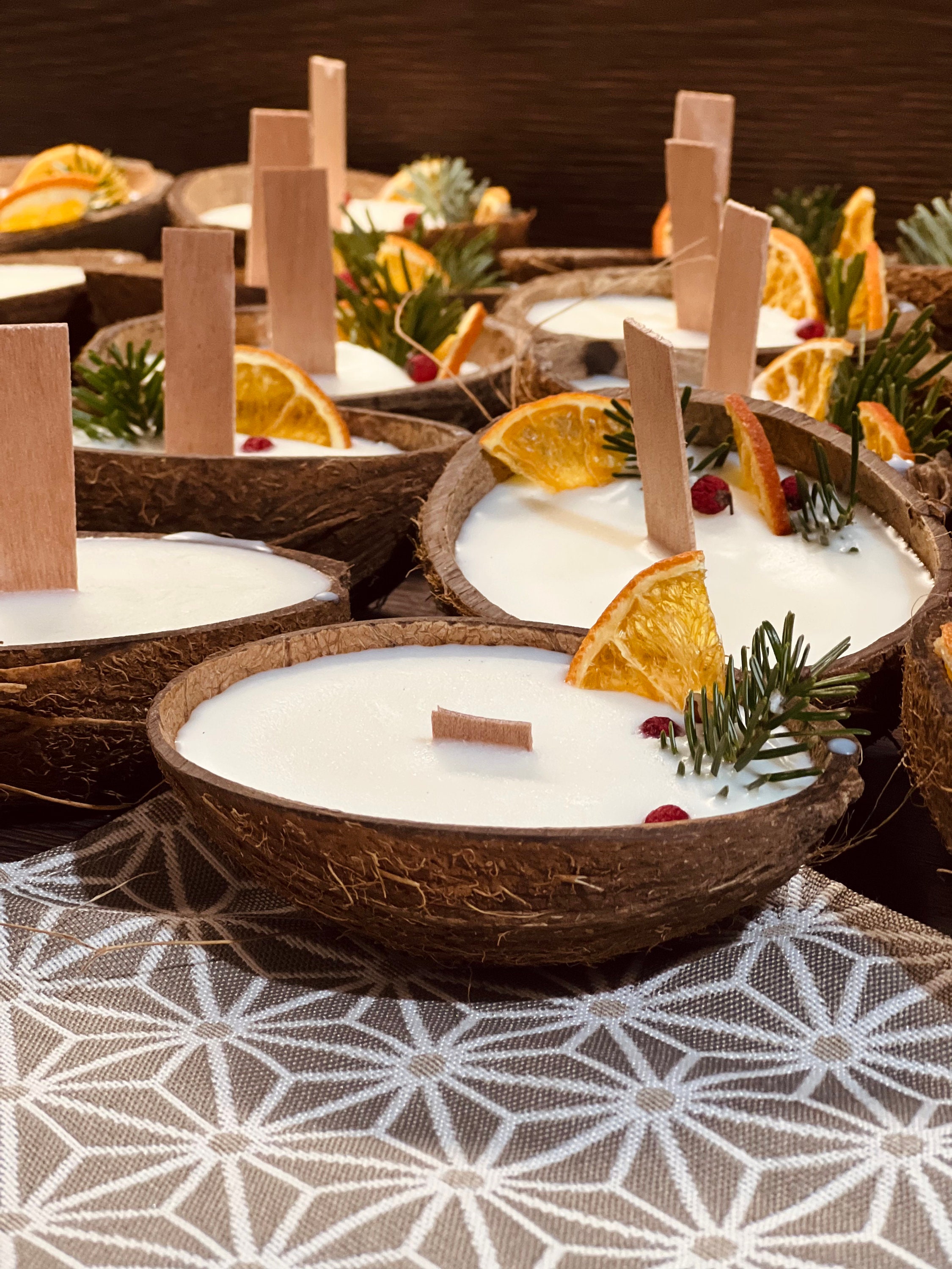 Coconut Candles, Coconut Shell Candles, Coconut Shell, Scented Candle ...