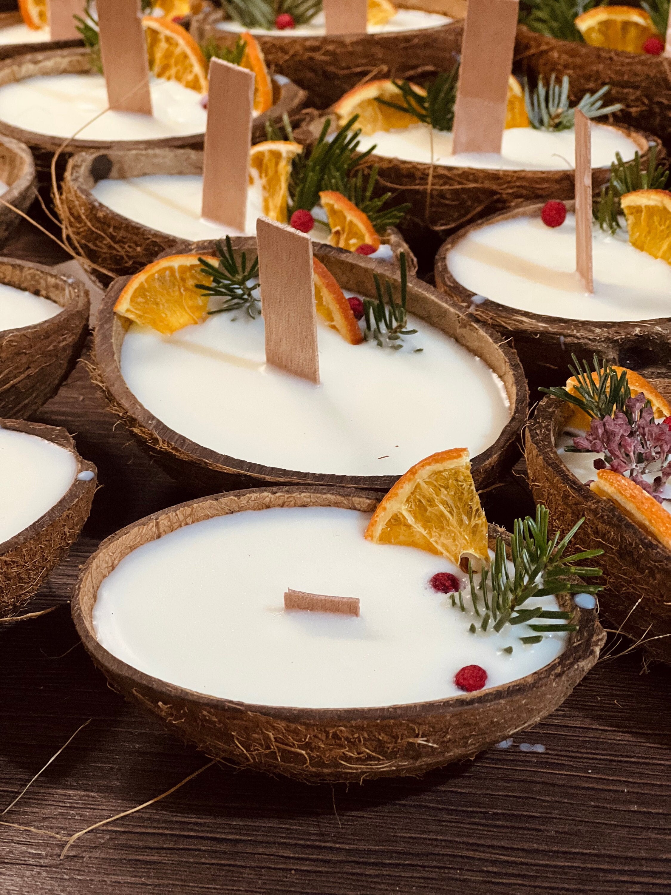 Coconut Candles, Coconut Shell Candles, Coconut Shell, Scented Candle ...