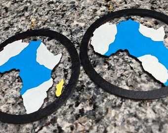 Africa Circle Statement Earrings