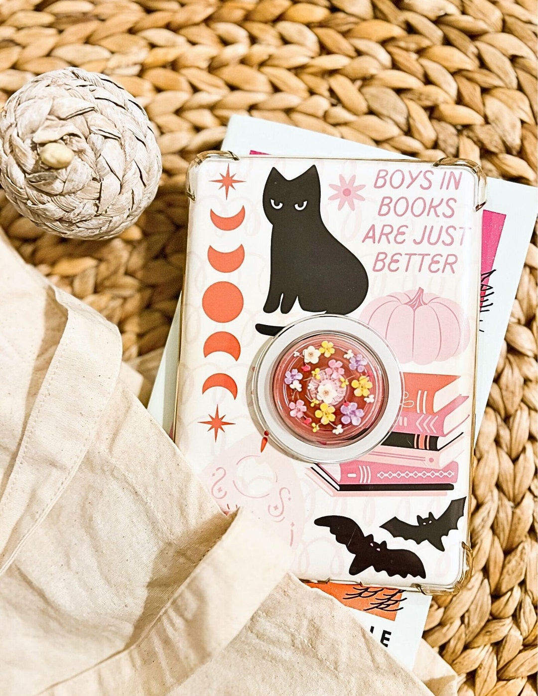 Spooky Kindle Case Insert Digital Download | Cute Halloween Witchy ...
