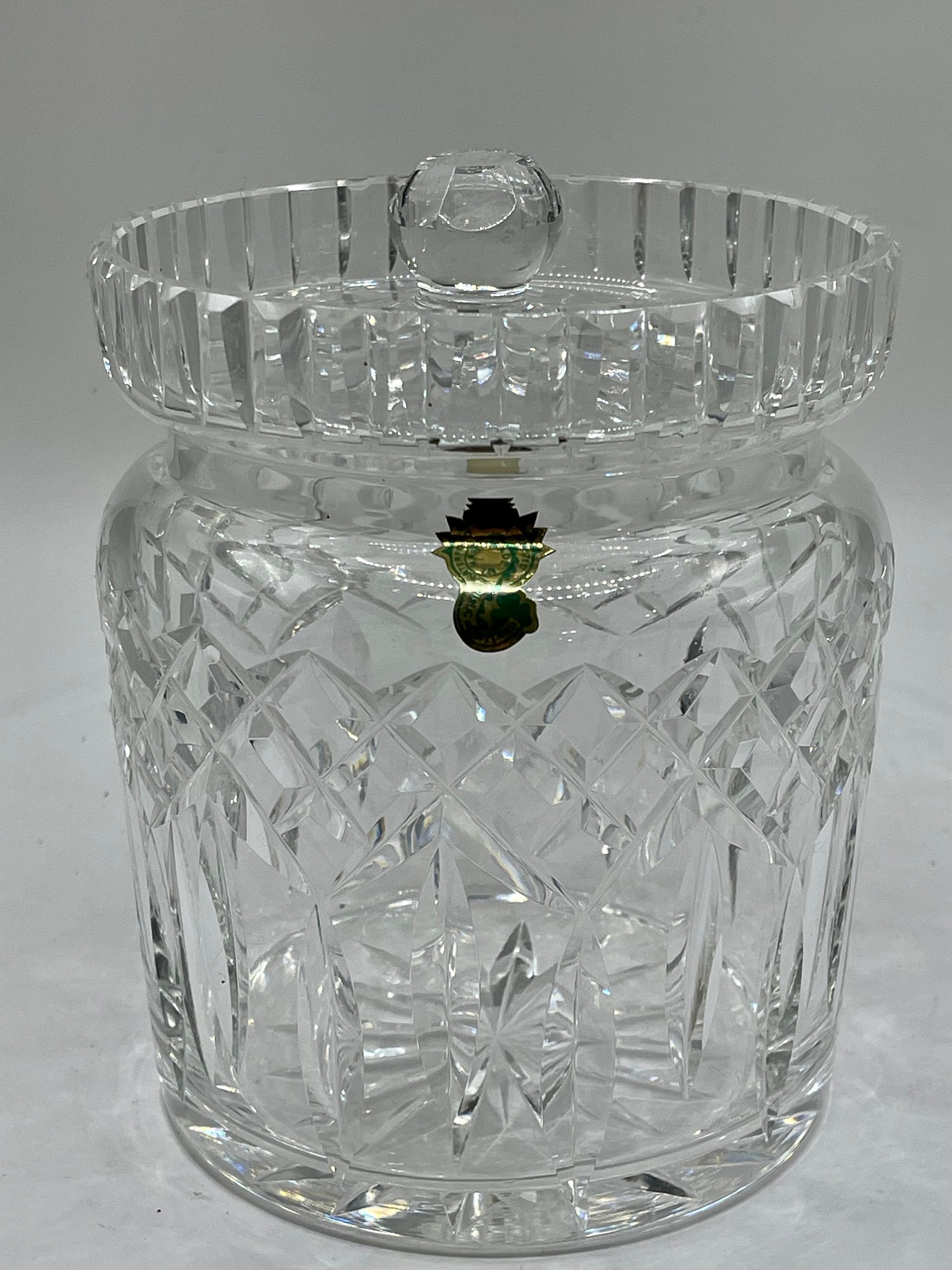 Waterford Crystal Lismore Biscuit Barrel With Lid Cookie, Candy Jar