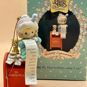 Kostbare Momente ~ Mögen alle Ihre Wünsche wahr werden ~ Niedlicher hängender Weihnachtsbaumschmuck
