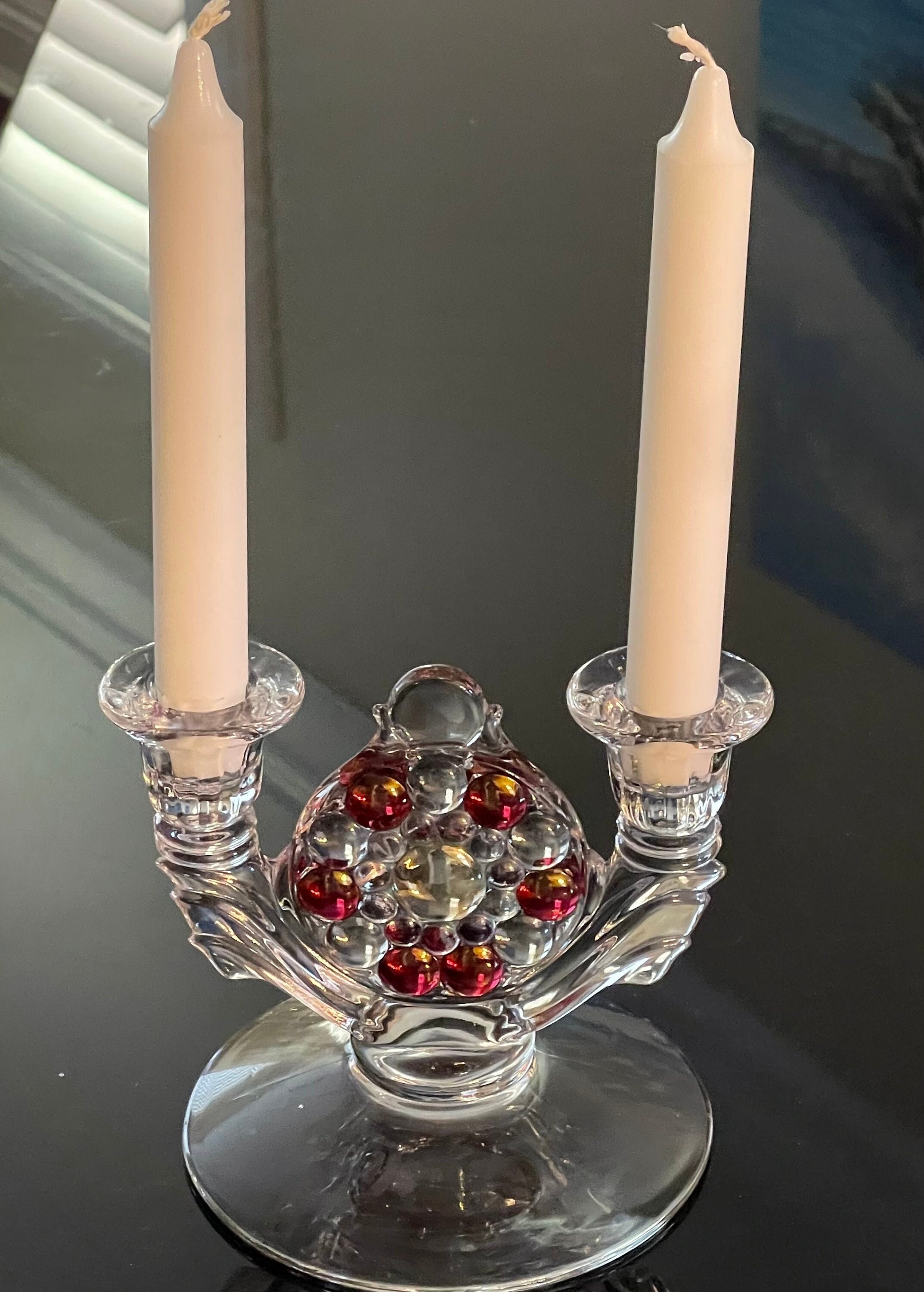 Vintage Westmoreland Glass Double Candle Holder Home Decor Etsy