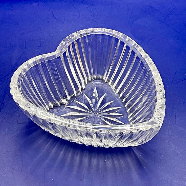 Vintage Waterford Crystal Heart Shaped Dish ~ Valentine's Day Decor