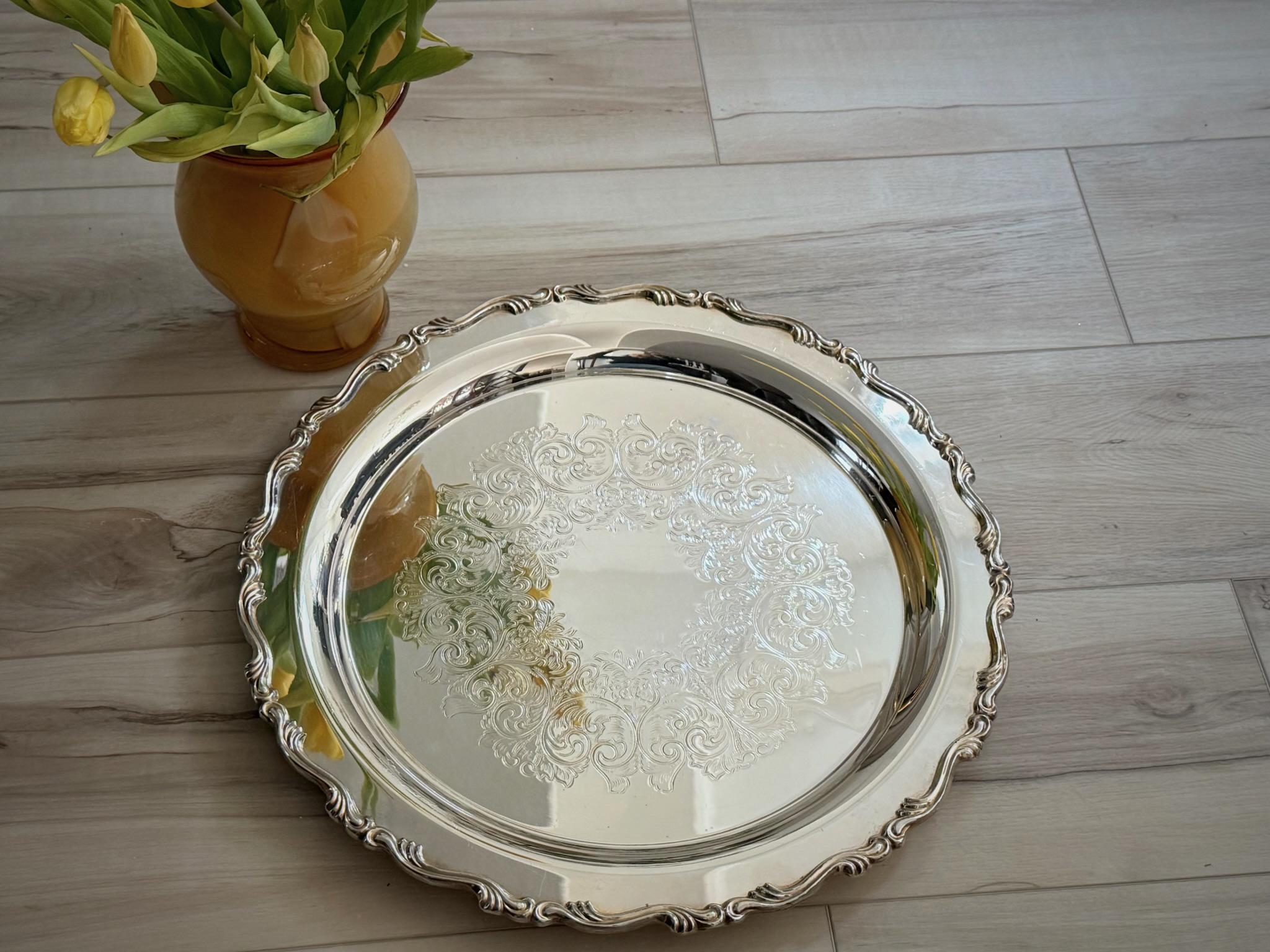 Oneida silver platter - Etsy 日本