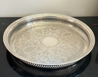 Kent Silversmiths Silverplated Tray ~ Approx. 12