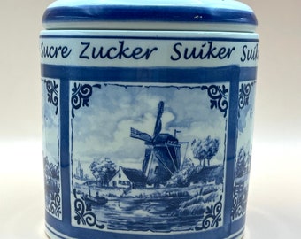 Vintage Danish Sugar Jar ~ Sugar Container ~ Made in Holland