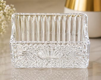 Godinger Crystal Legends Card Holder: Elegant Office Decor