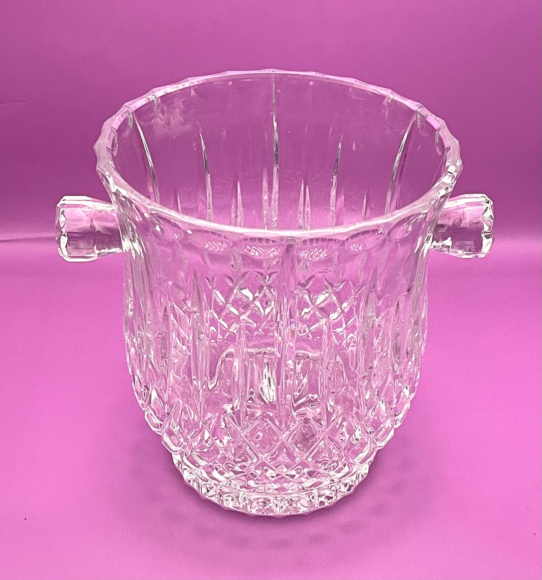 Vintage Gorham Crystal Ice Bucket King Edward 1980's Ice Bucket Etsy