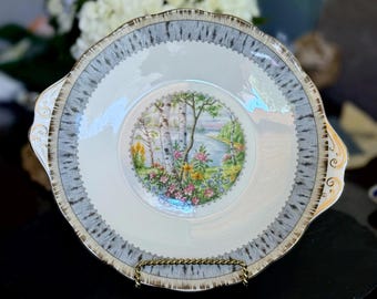 Vintage Royal Albert Silver Birch Tallrik, Benporslin, Serveringsfat, England