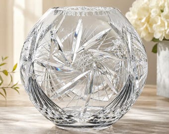 Tiffany & Co. Frank Lloyd Wright Hex Crystal Vase | Vintage Art