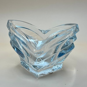 Mikasa Art Deco Style Lead Crystal Votive Candle Holder