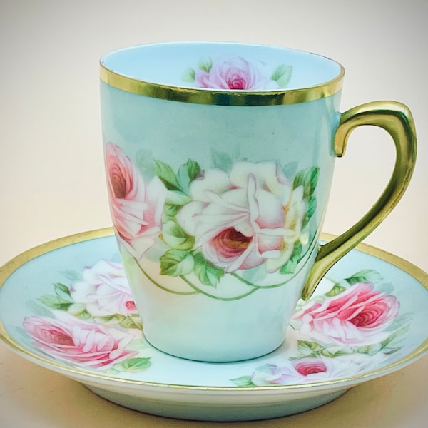 Tea Cup and Saucer by ZS & C Bavaria Royal Munich