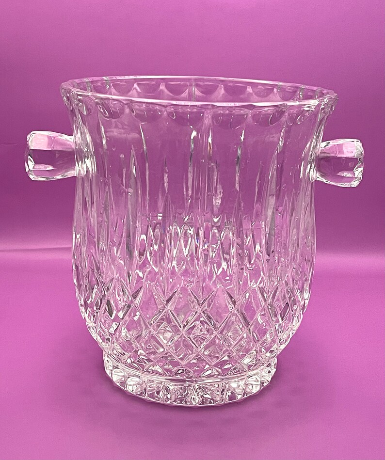 Vintage Gorham Crystal Ice Bucket King Edward 1980's Ice Bucket Etsy