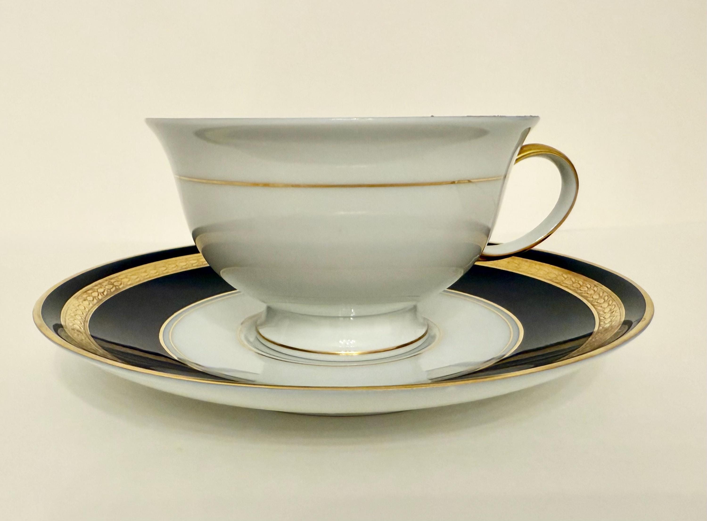Rosenthal, Germany, Classic Rose Collection, Gold Cobalt Blue