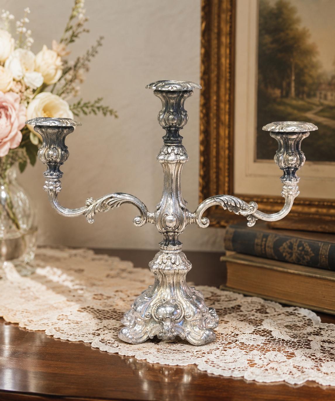 Wm Rogers Silver Candelabra - Etsy