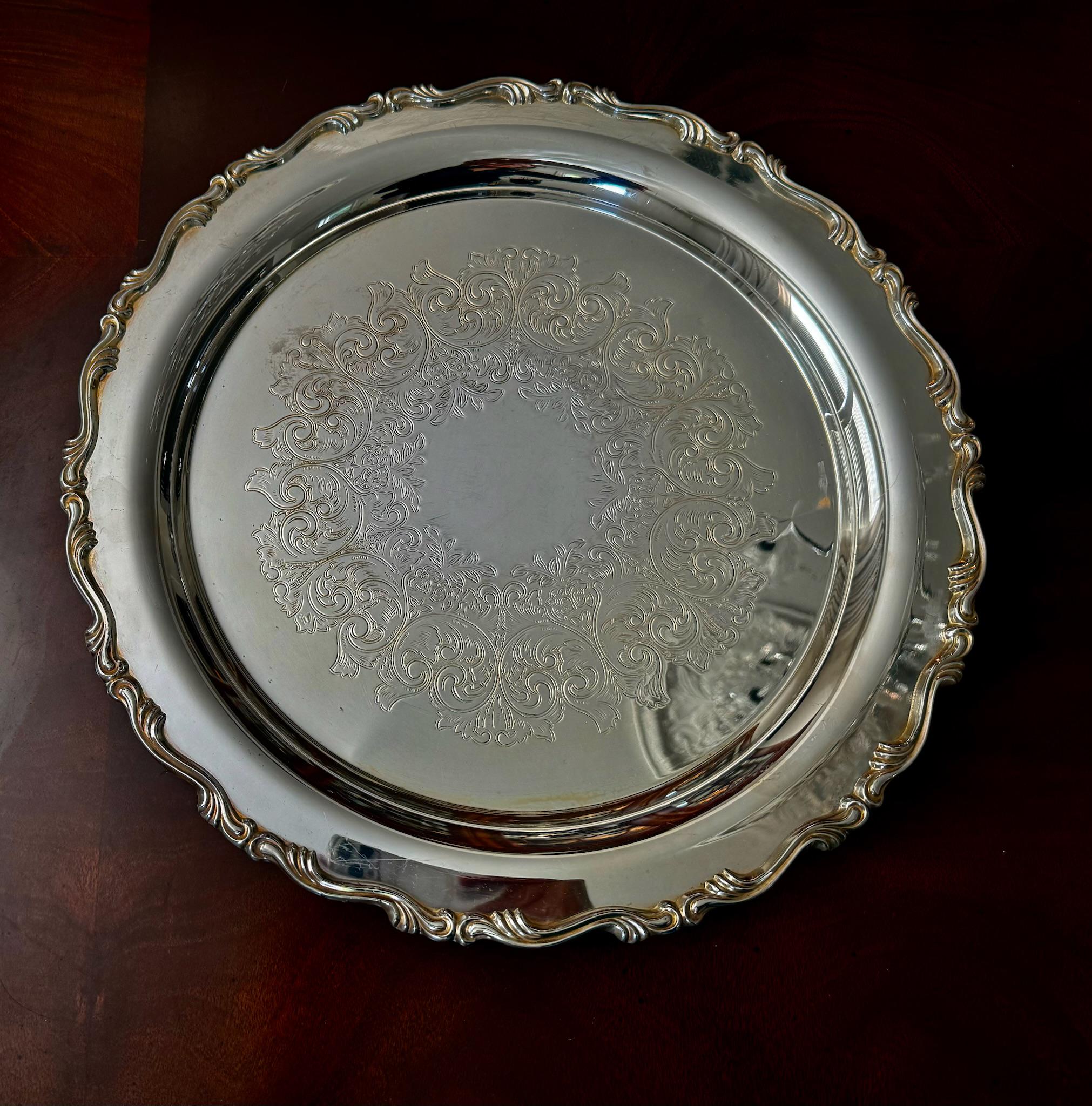 Oneida Silver Serving Tray ~ 17