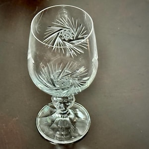 Bohemia Crystal Goblets ~ Wine Glasses ~ Set of 4