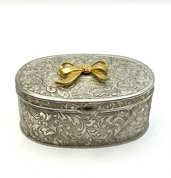 embossed silver plated Gem