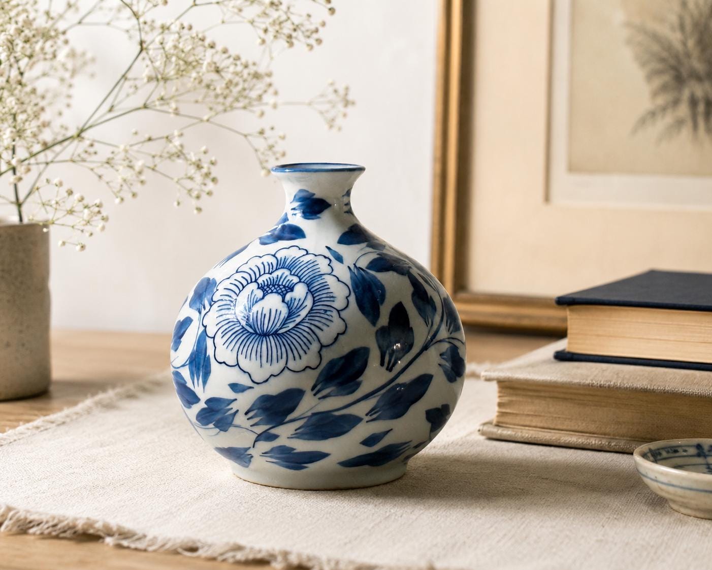 Thailand Blue and White Vase - Etsy