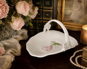Mikasa Bone China Porcelain Basket ~ Springtime Home Decor