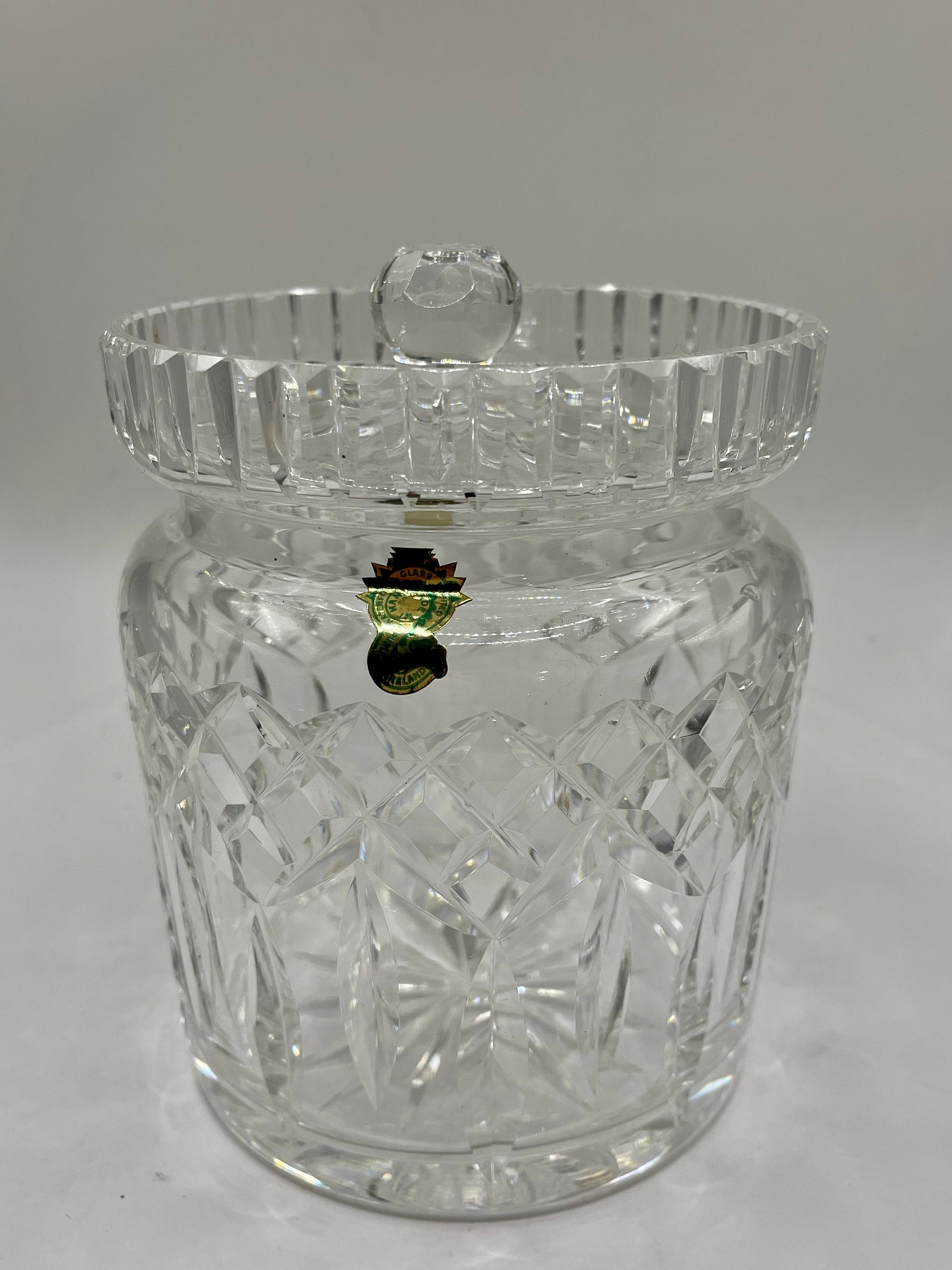 Waterford Crystal Lismore Biscuit Barrel With Lid Cookie, Candy Jar