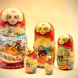 Russian Nesting Doll &quot;Matryoshka&quot;. Set of 5