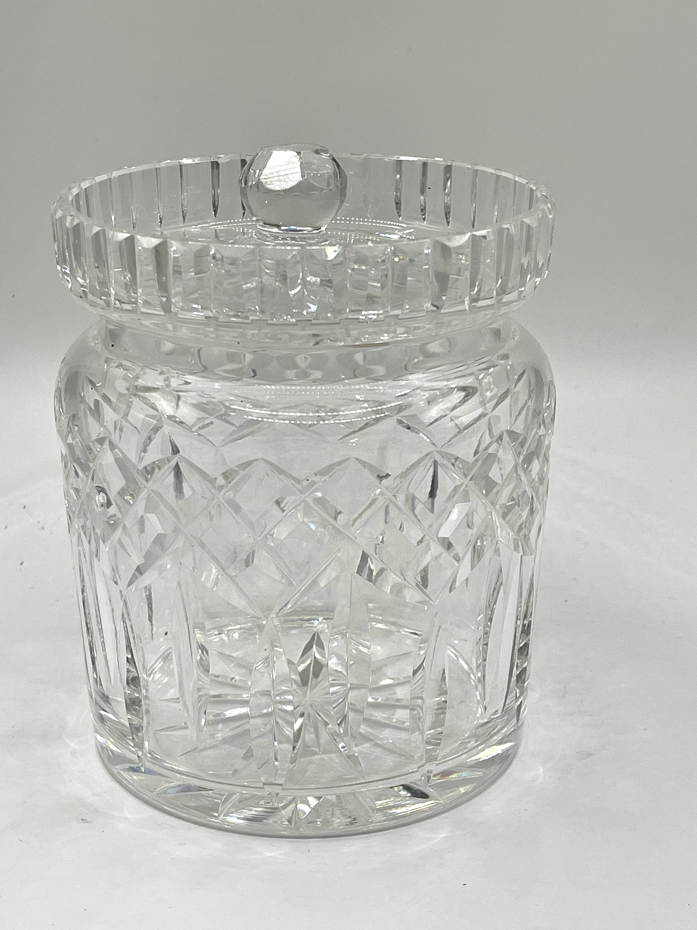 Waterford Crystal Lismore Biscuit Barrel With Lid Cookie, Candy Jar