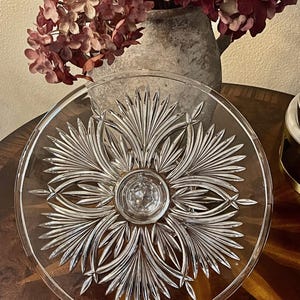 ヴィンテージ クリスタルケーキスタンド Crystal cake stand vintage - Etsy 日本