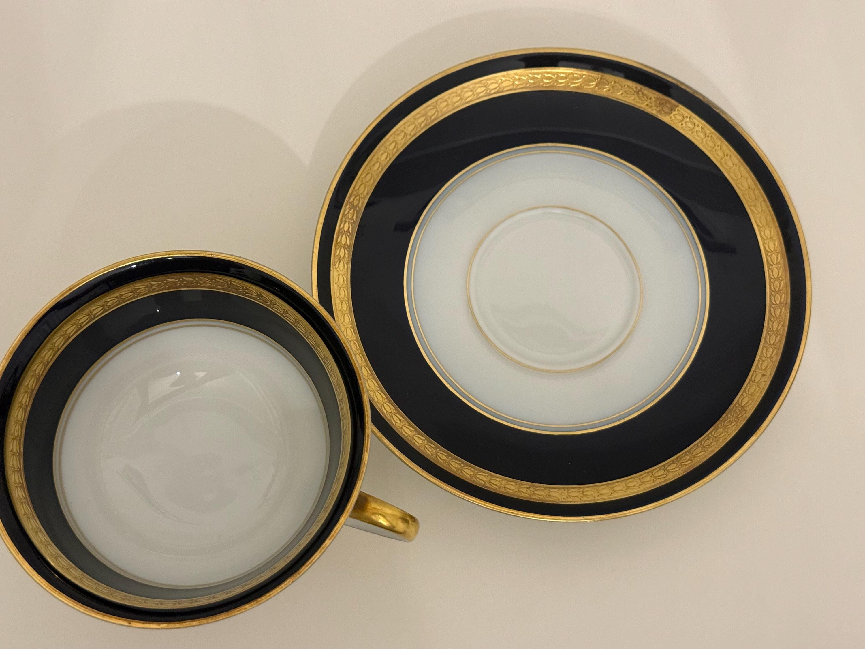 Rosenthal, Germany, Classic Rose Collection, Gold Cobalt Blue