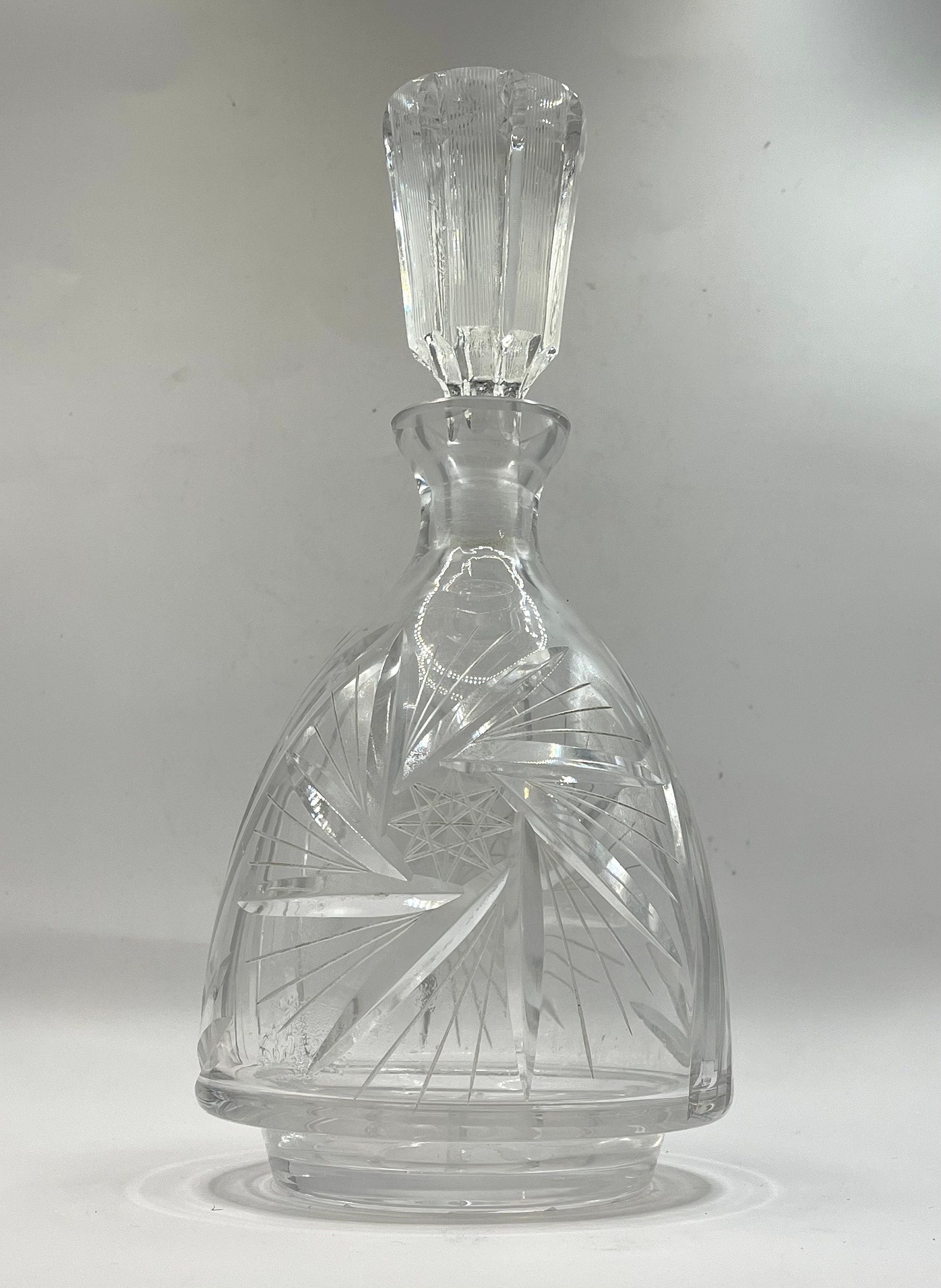 American Brilliant Cut Crystal Decanter - Etsy Canada display picture 1
