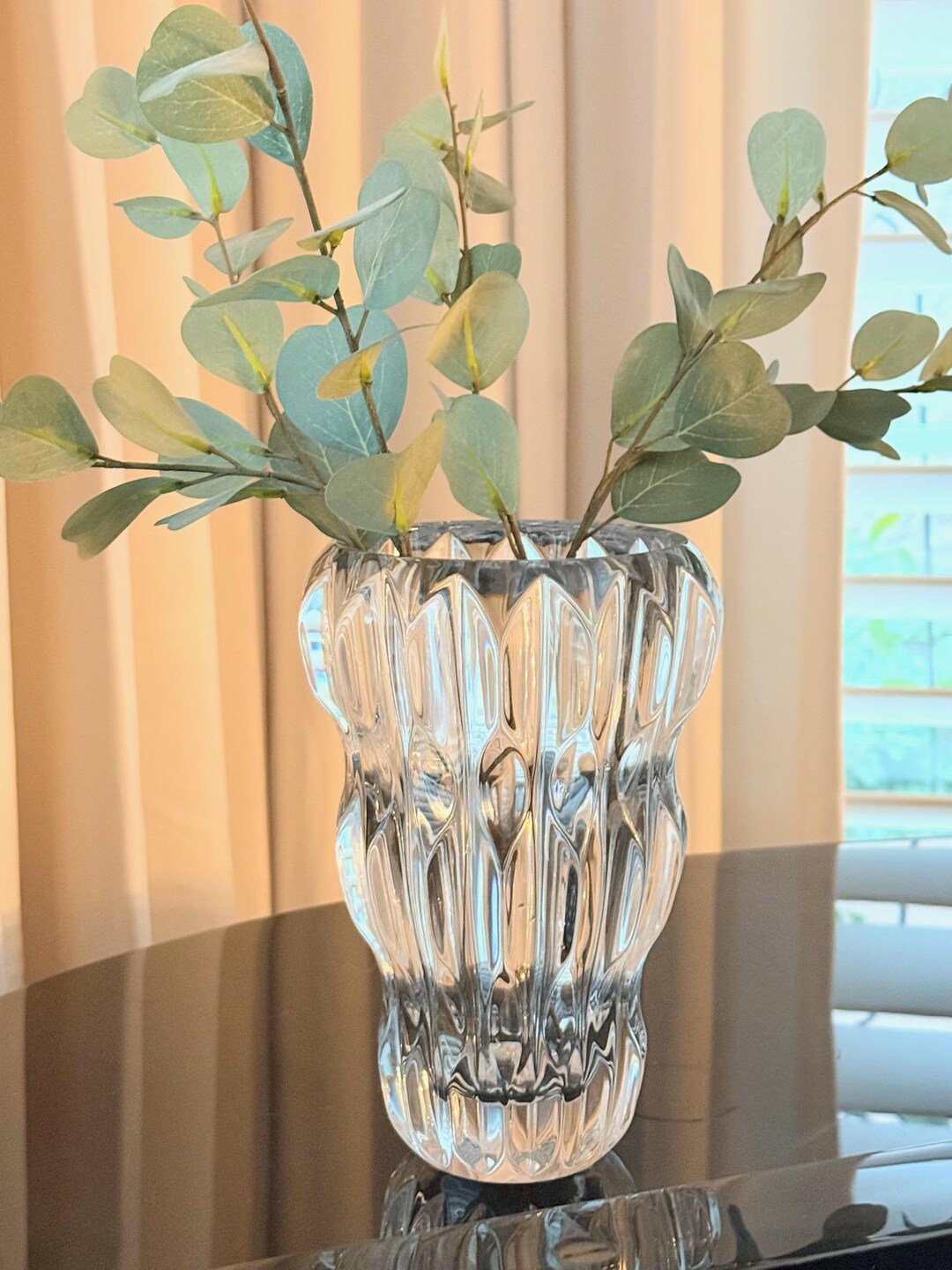 ROGASKA 手作り鉛クリスタル花瓶 ROGASKA スロベニア ハンドメイド 鉛