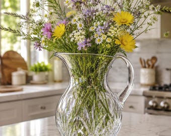 Vintage Crystal Pitcher