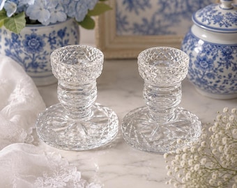 Waterford Kristall Kerzenständer, 2er-Set, elegantes Wohndekor
